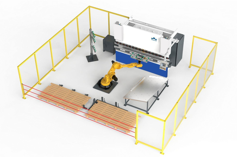 Cellule de pliage robotisée fixe polyvalente et facile à utiliser