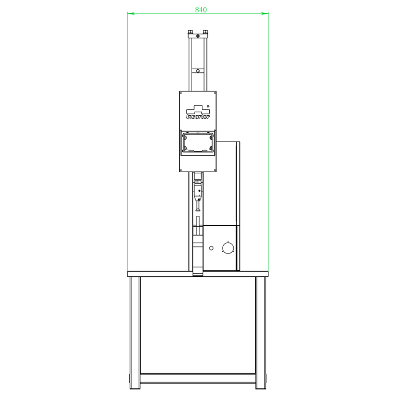 820A aucune machine pneumatique d'insertion d'attache de la force maximum 80KN de fuite d'huile